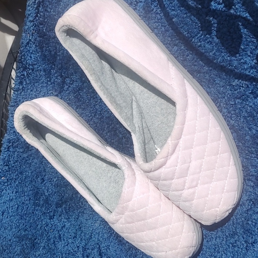 Quilted Pink Slippers